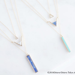 【14KGF】Necklace,Gem Lapis Lazuli Long Stick Bar 7枚目の画像