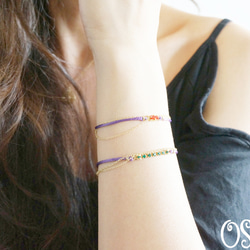 -Pale Purple- Bijou "Bracelet" OR "Anklet" 4枚目の画像