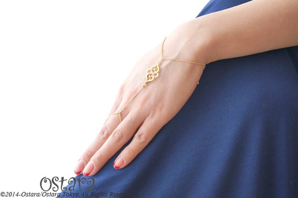 【14KGF】Ring Bracelet---Matt Gold Oriental Filigree--- 1枚目の画像