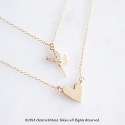 【14KGF】Necklace,CZ Tiny Tinker Bell 7枚目の画像