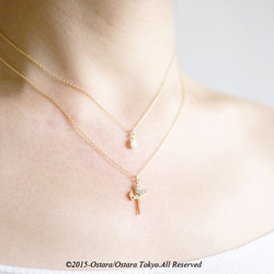 【14KGF】Necklace,CZ Tiny Tinker Bell 5枚目の画像