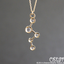 【14KGF】Necklace,16K Gold Plated CZ Zig Zag 1枚目の画像