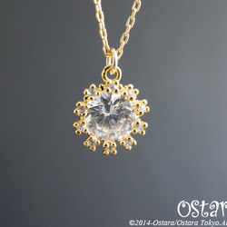 【14KGF】Necklace,16KGP Cubic Zirconia Round 第3張的照片