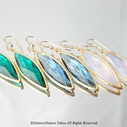 【14KGF】Earrings,-Marquise,Pink Opal- 6枚目の画像