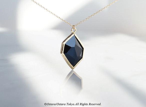 【Geo】14KGF Long Necklace,-Black Diamond- 1枚目の画像