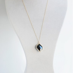 【Geo】14KGF Long Necklace,-Black Diamond- 4枚目の画像