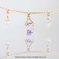 【14KGF Choker Necklace】-Gemstone,Dream Crystal , NY Herkimer 4枚目の画像