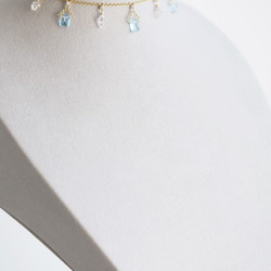 【14KGF Choker Necklace】-Gemstone,Dream Crystal, NY Herkimerd 5枚目の画像