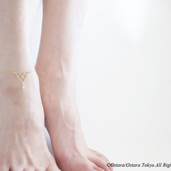 【14KGF】Anklet,14KGF Chain Triangle 2枚目の画像