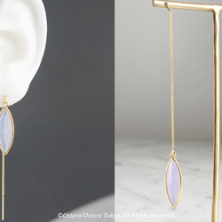 【14KGF】Necklace,Light Blue Grey Opal～Lavender Opal 6枚目の画像