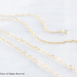 【Minimalism】14KGF/Long Necklace-Figaro--[60cm / 90cm] 5枚目の画像