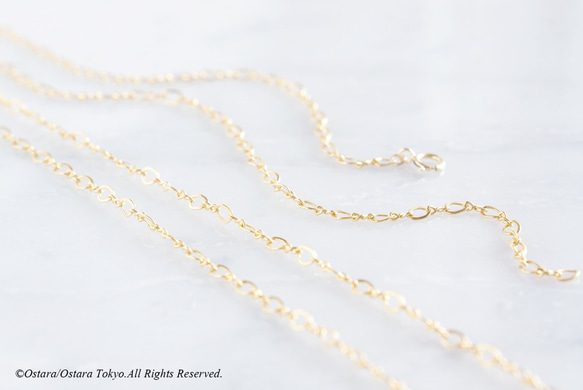 【Minimalism】14KGF/Long Necklace-Figaro--[60cm / 90cm] 5枚目の画像