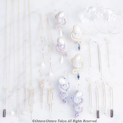 【Art Nouveau】14KGF Pearl Earrings-001- 5枚目の画像