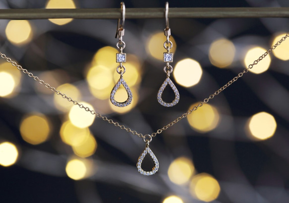 クリスマス限定セット【14KGF】Necklace & Earrings 6枚目の画像