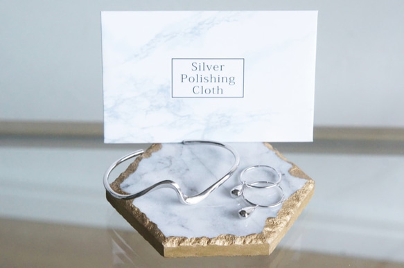 【Sterling silver 925】 Rhombus CZ Stud Earrings 7枚目の画像
