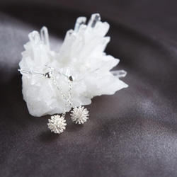 【Sterling silver 925】 Sparklers Snowflake Stud Earrings 4枚目の画像