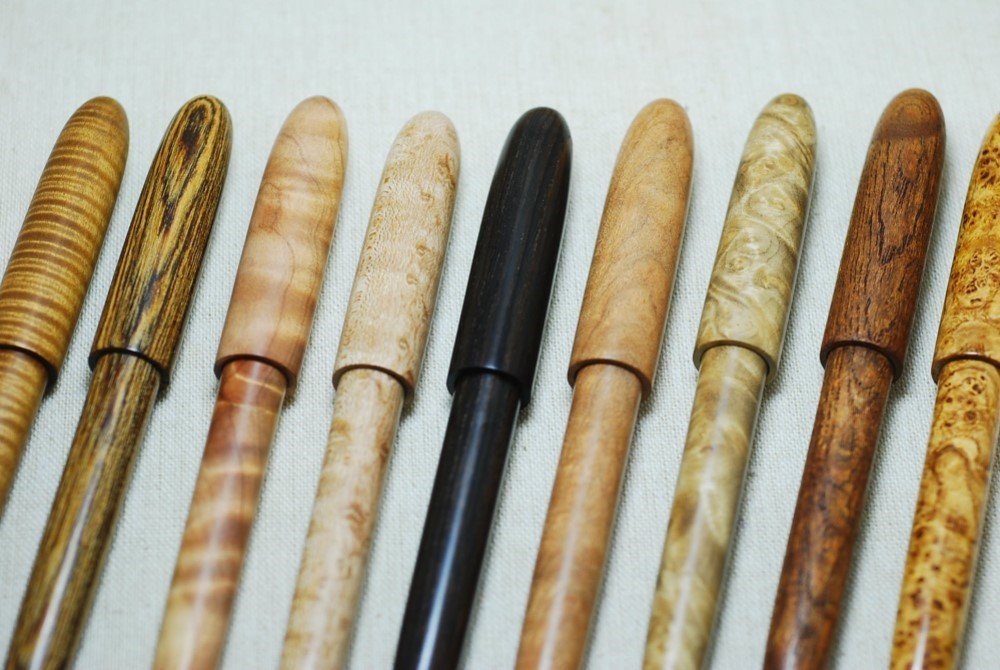 中古木軸万年筆 platinum 3776