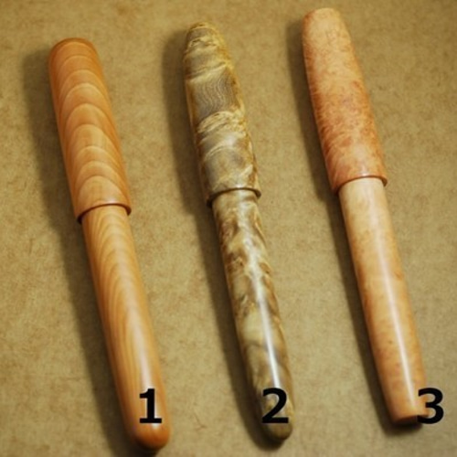 受注製作】プラチナ万年筆＃3776 センチュリー用銘木軸 花梨瘤材 ペン