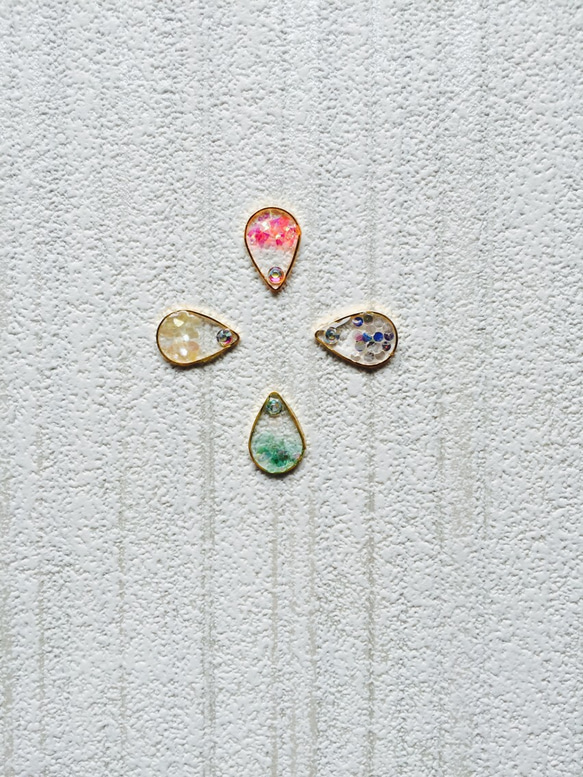 NO.2♡再販×6♡人魚の涙〜レジンしずく型ピアス ピアス（その他