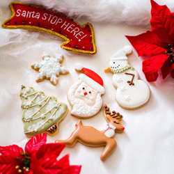 【CHRISTMAS】サンタクロース単品 アイシングクッキー 2枚目の画像