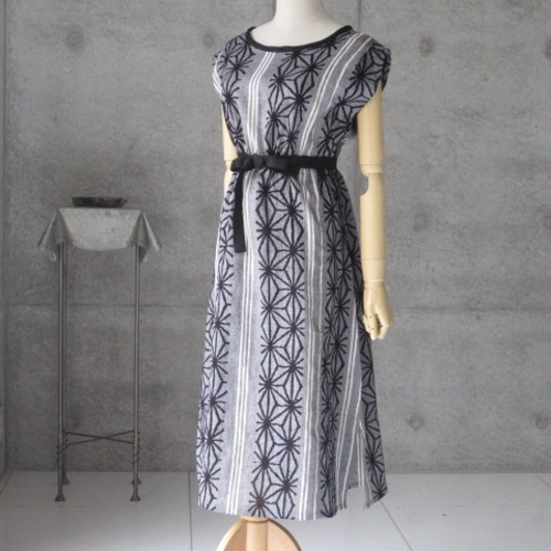 麻の葉柄のワンピース/M/着物リメイク ワンピース COCORO 通販