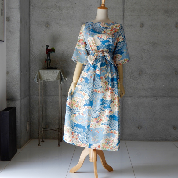 ワンピース/古典柄/着物リメイク ワンピース COCORO 通販