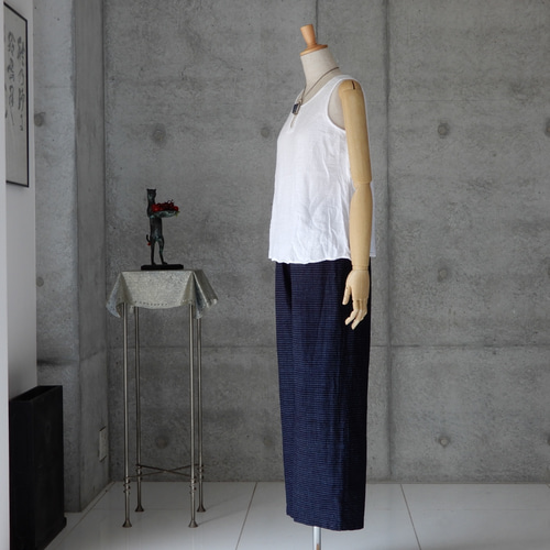 久留米書生絣のパンツ/着物リメイク ロングパンツ COCORO 通販｜Creema  