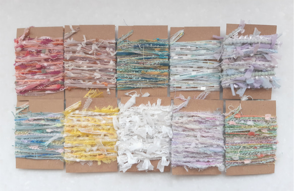 素材糸 引き揃え糸 ラッピング 10種セット 毛糸 販売お休み 糸のお店  