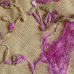 絹の手紡ぎ糸＆帆布オリジナルバッグ 2枚目の画像