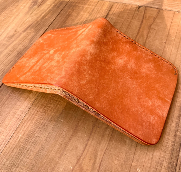 小財布セット イタリアンレザー（オレンジ） 2枚目の画像