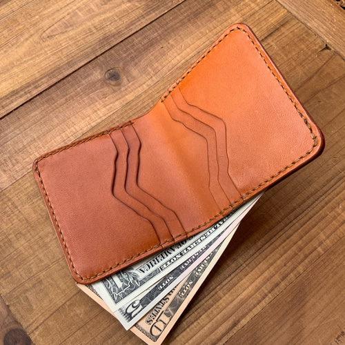 小財布セット イタリアンレザー（オレンジ） 二つ折り財布