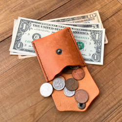 小財布セット イタリアンレザー（オレンジ） 6枚目の画像