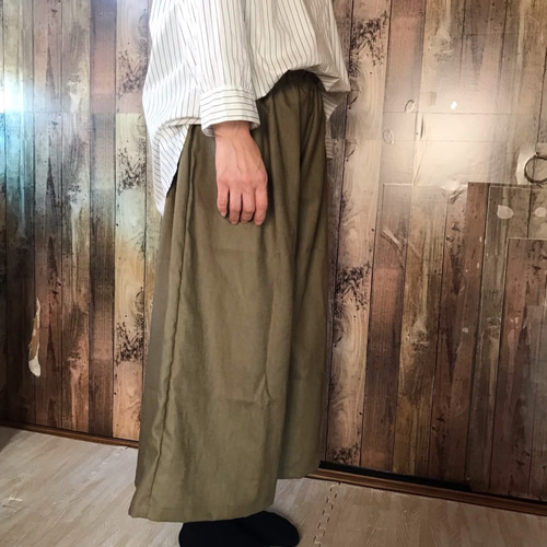 croon a song】カーキガウチョパンツ