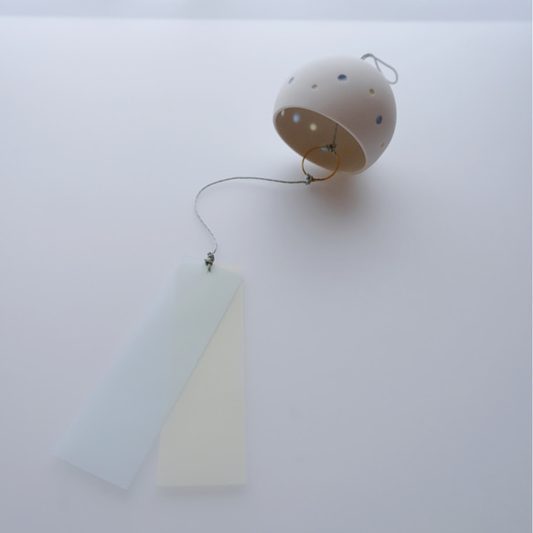 Hotaru - rice porcelain wind bell / candle holder 第3張的照片