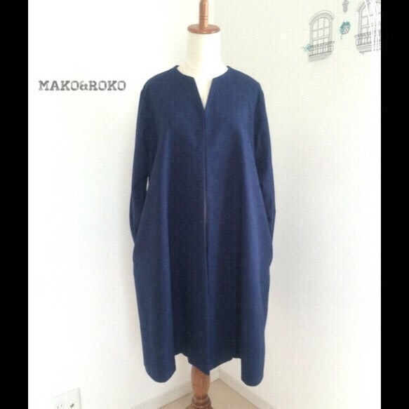 【新色:ナチュラル】ハーフリネン上品フレアコート♥️