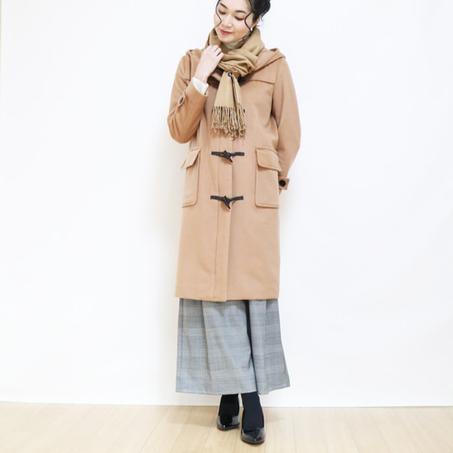 New冬【キャメル】ウールロングダッフルコート♥ コート New冬【キャメル】ウールロングダッフルコート♥ コート