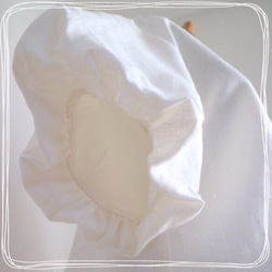 【白色】酷炫100%亞麻燈籠袖套頭衫♥︎ 第3張的照片
