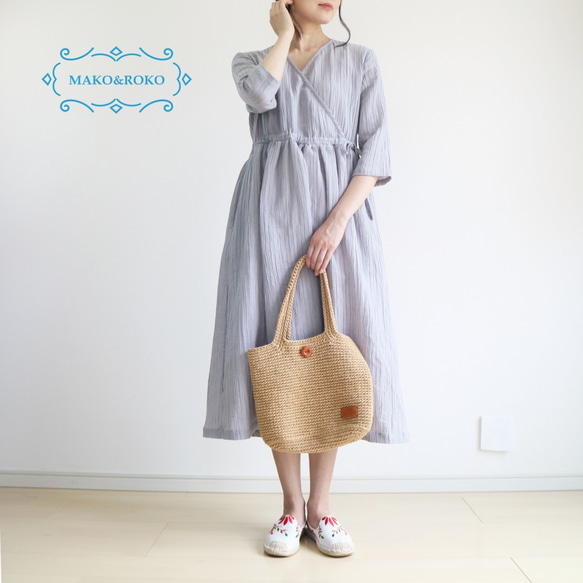 新品【灰色】抽拉半亞麻cachecoeur風格襯衫裙♥ 第1張的照片