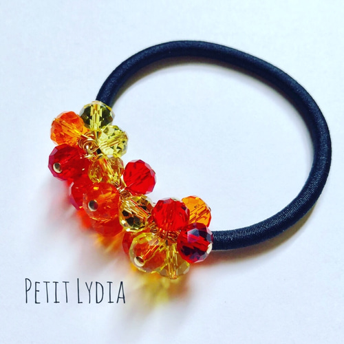 花火 (24金メッキピン使用) ヘアゴム Petit Lydia 通販｜Creema(クリーマ)