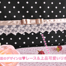 Polka-dot Rucksack* -大人可愛い黒のドット柄リュック♪- 2枚目の画像