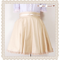 【HowSweet＊】Beige Circular SK* 1枚目の画像