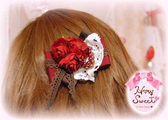 Victoria Roses* hair clip 3枚目の画像