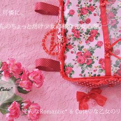 Rose-red Cutie* 薔薇×赤ドットのリュック 2枚目の画像