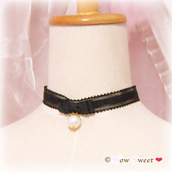 【HowSweet＊】Otona Sweet Choker*［black］ 1枚目の画像