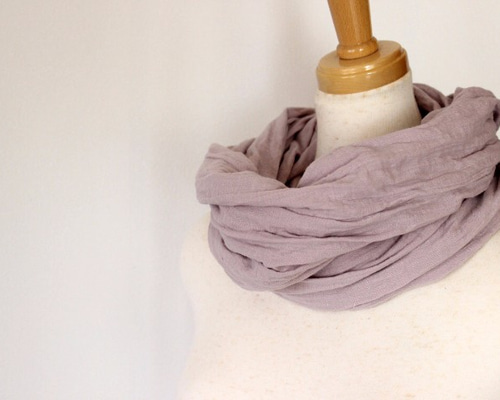 紅茶染め♡Wガーゼスヌード♡ハンドメイド 紅茶染め♡Wガーゼスヌード♡ハンドメイド