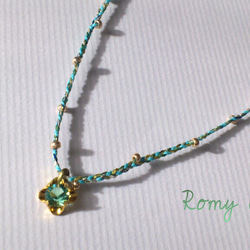 kirakira*cord*Bracelet*green 2枚目の画像