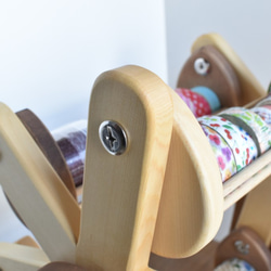 『Creema限定』観覧車型マスキングテープホルダー参型『ナチュラル』～がんばった自分へのご褒美に～ 4枚目の画像