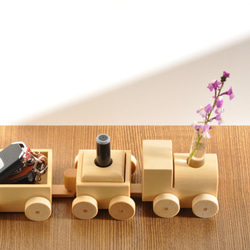 一輪挿し『汽車』きしゃ　　キーケース＆印鑑置き　玄関口前駅停車～　一人暮らしの方へ 1枚目の画像
