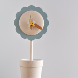 置き時計『ふらわ時計』青 2枚目の画像