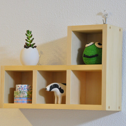 木製壁掛けシェルフA-1 1枚目の画像